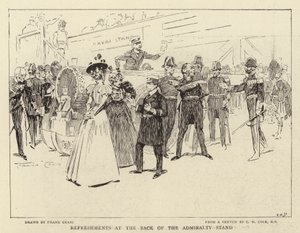 Refreshments at the back of the Admiralty Stand by Frank Craig